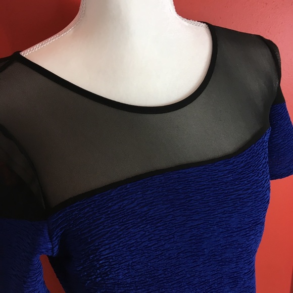 love J Ladies/Juniors blue & black dress, size M - Picture 4 of 8